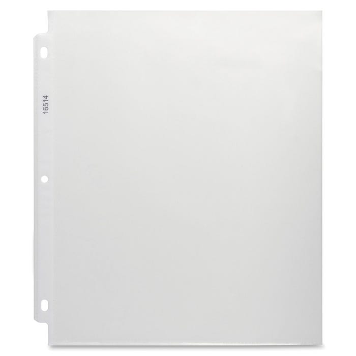 Business Source Sheet Protectors, Heavyweight, 3.3 Mil, Non-Glare, Pack of 50