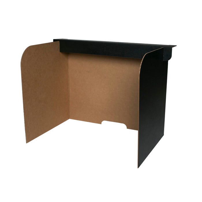Flipside Desktop Privacy Screen, 22 x 18 x 16 Inches, Pack of 24
