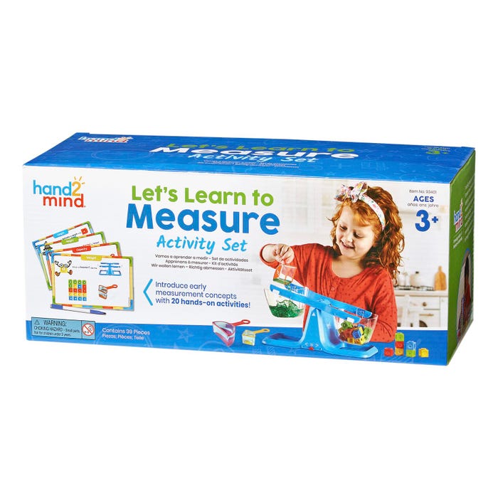 hand2mind Let's Learn To Measure Activity Set, Grades K to 3, 36 Pieces