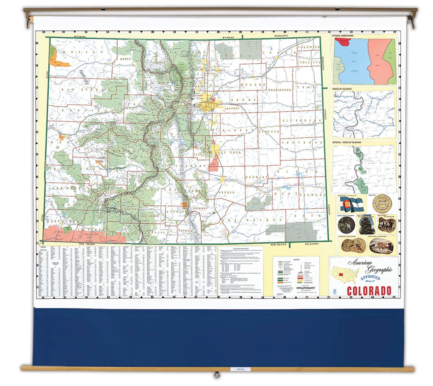 Nystrom Colorado Roller Map, Item Number 088622