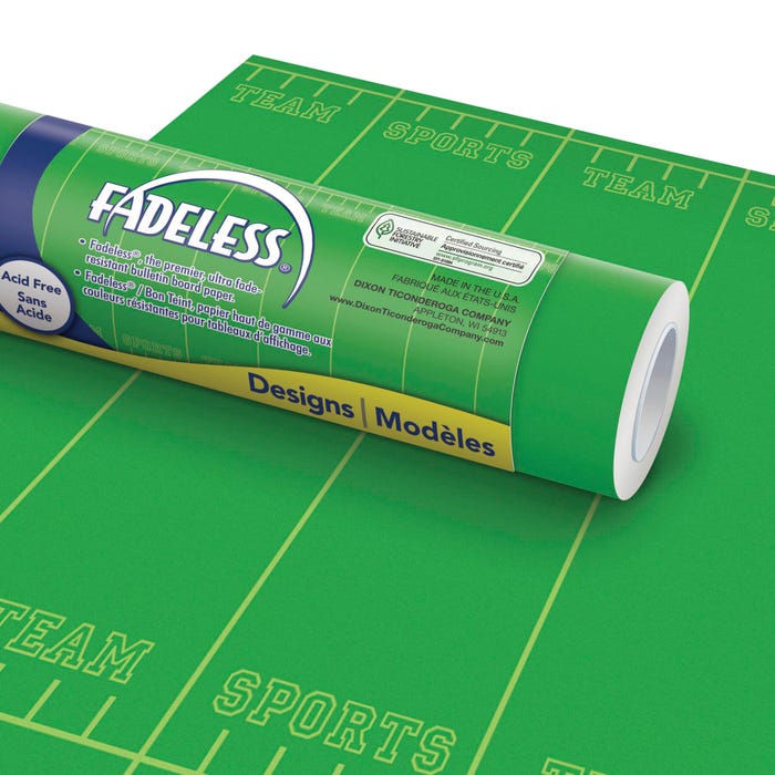 Fadeless Designs Paper Roll, Team Sports, 48 Inches x 50 Feet