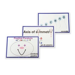 Math Graffiti Word Wall Posters, Algebra 1: Part 1, Set of 54