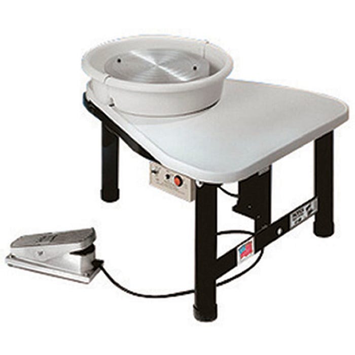 Laguna Pacifica GT 800 Pottery Wheel, 1-1/2 HP, White/Black