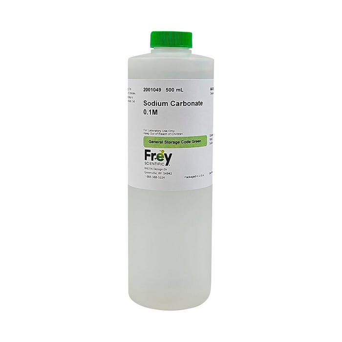 Frey Scientific Sodium Carbonate, 0.1M Solution, Lab Grade, 500mL