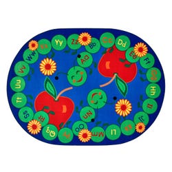 Carpets for Kids Premium ABC Caterpillar Carpet, Oval 4002221