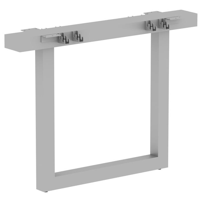 Lorell Middle Unite Leg, 38-1/2 x 28-1/2 Inches, Silver