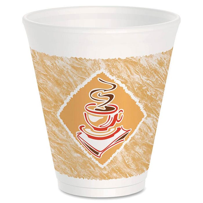 Dart Cafe G Design Hot/Cold Cup, 12 oz, Foam, Pack of 1000