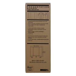 Pacon Extra Fold Presentation Board, 48 x 36 Inches, White, Pack of 6 1398074