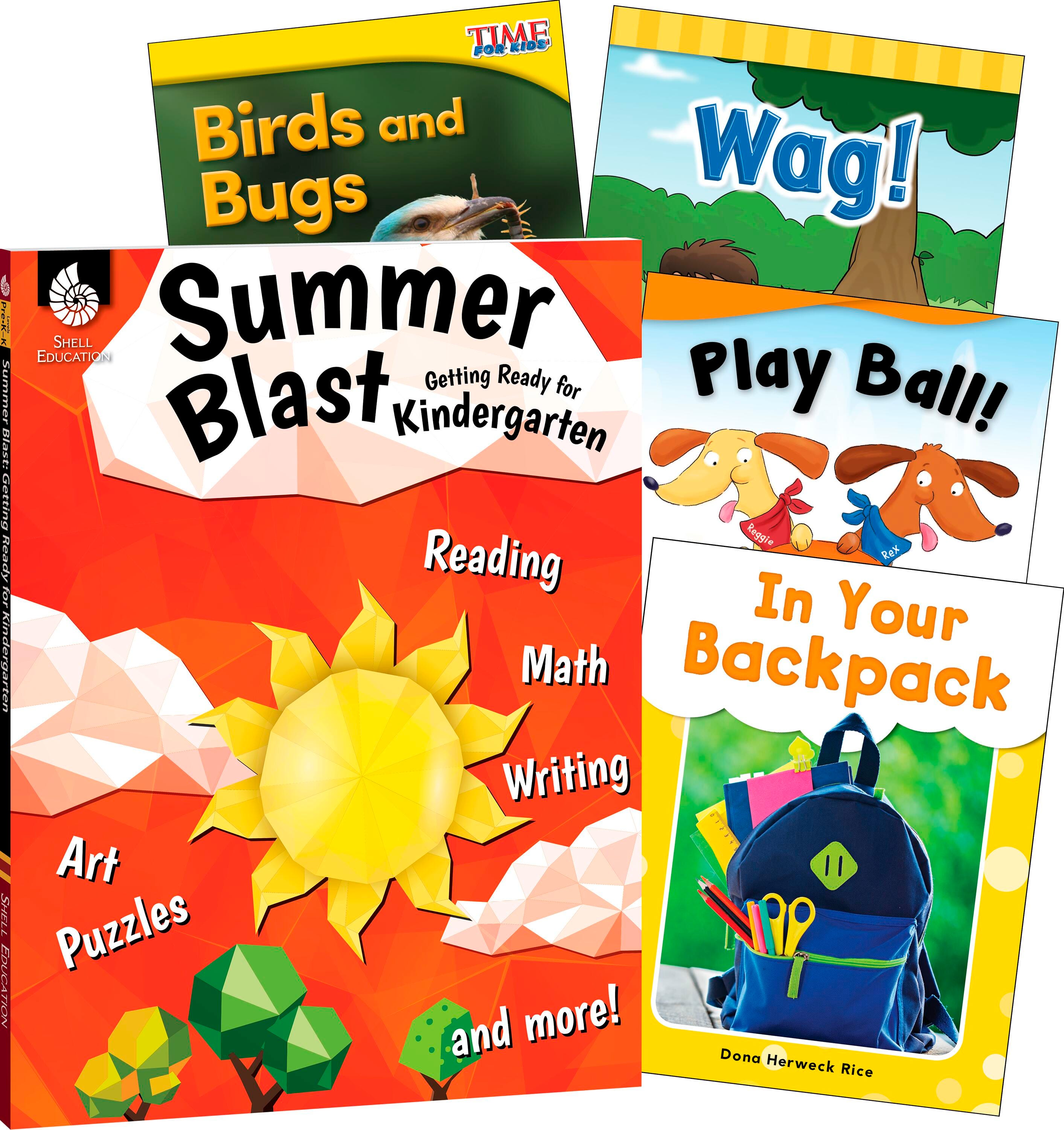 Teacher Created Materials Learn-at-Home: Summer Reading Bundle, 5-Book Set, Grade K, Item Number 2088890
