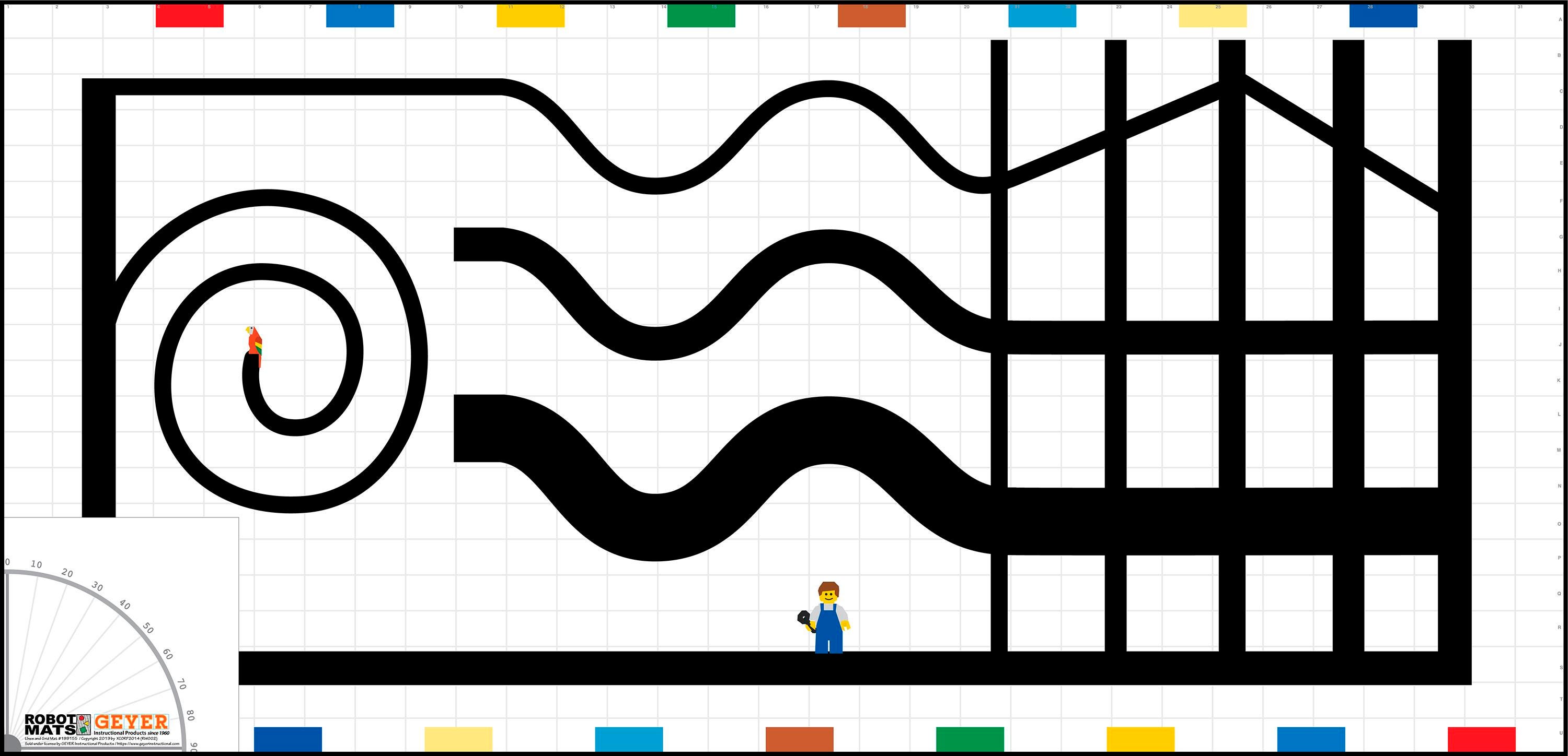 Geyer Instructional Line Following Skills Robotics Mat 2024753
