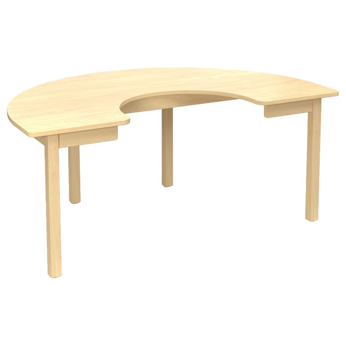 Childcraft Kidney Table, 58 x 36 x 24 Inches