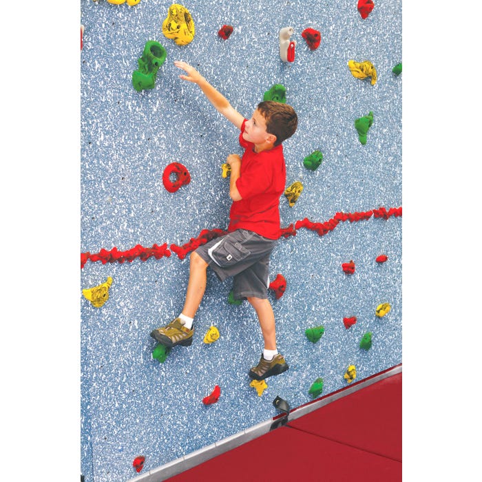Everlast Magna Traverse Wall Package with Mat-Locking System, 8 x 4 Feet, 2 Inch Red Mat