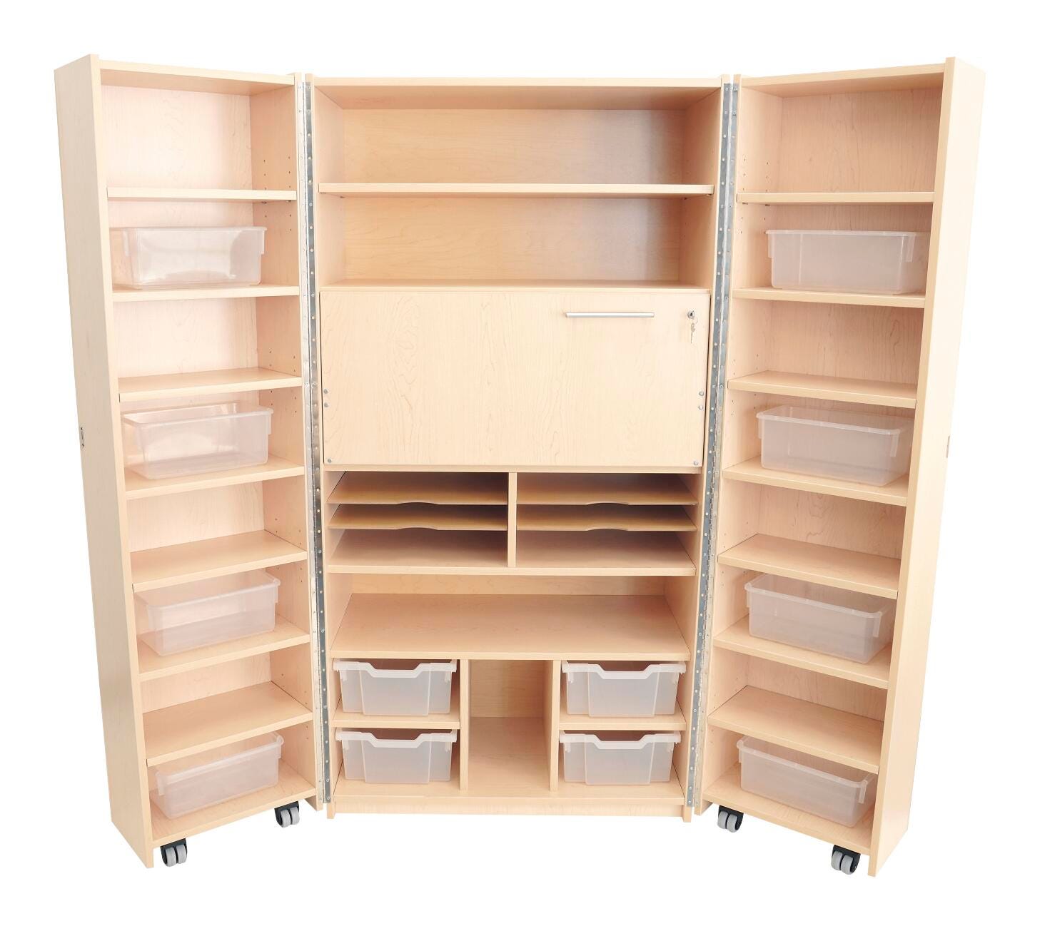 Image for Whitney Brothers Teacher's Hideaway Organization Station, 74 x 29 x 72 Inches from School Specialty