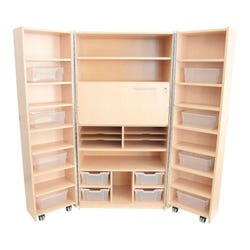 Image for Whitney Brothers Teacher's Hideaway Organization Station, 74 x 29 x 72 Inches from School Specialty