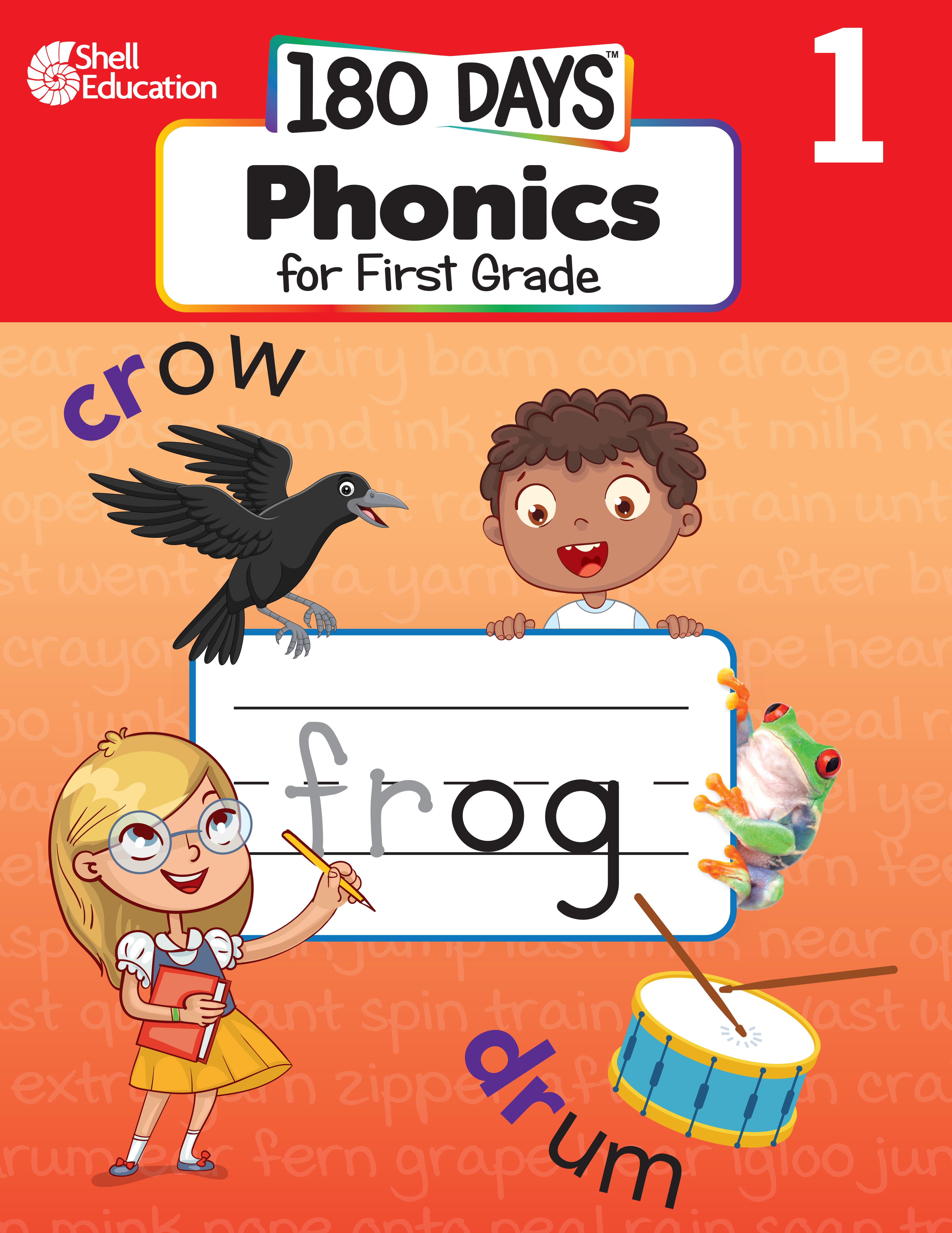 Shell Education 180 Days: Phonics for First Grade 2161288