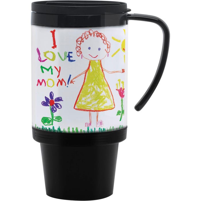 Neil Enterprises Plastic Travel Photo Mug, 4 x 6 Inches, 16 Ounces