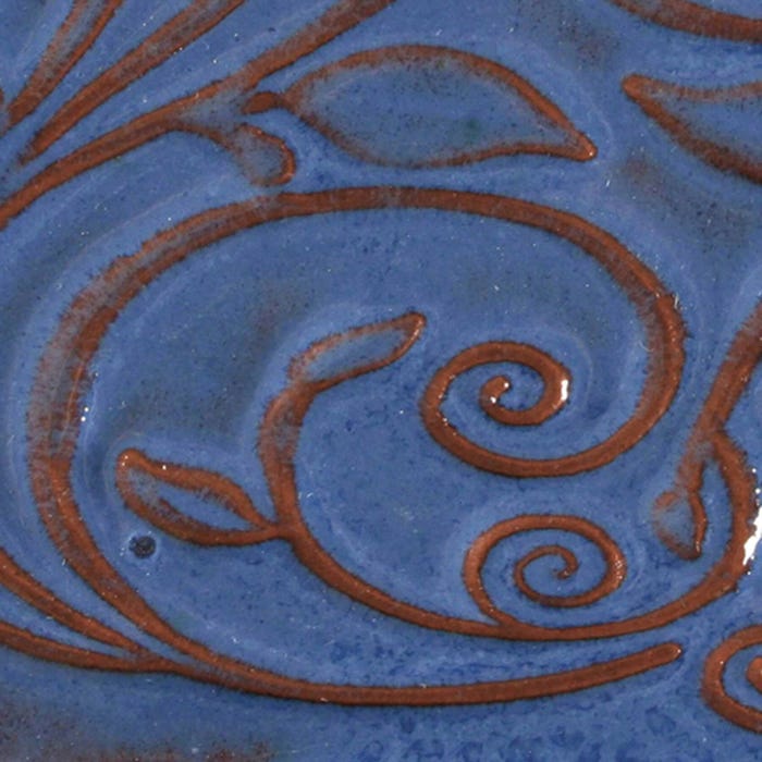 AMACO Opalescent Glaze, O-23 Sapphire Blue, Opaque, Pint