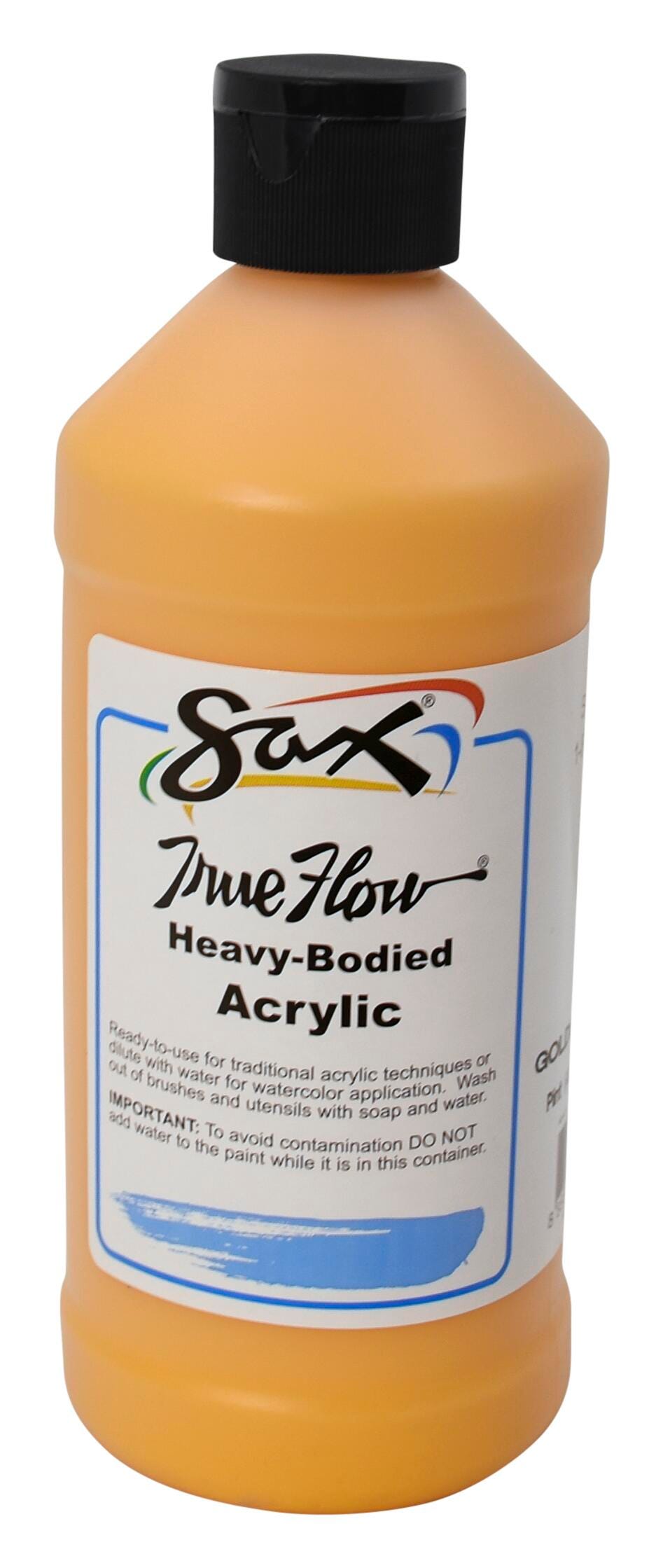 Sax Heavy Body Acrylic Paint, 1 Pint, Golden Yellow Item Number 1572462
