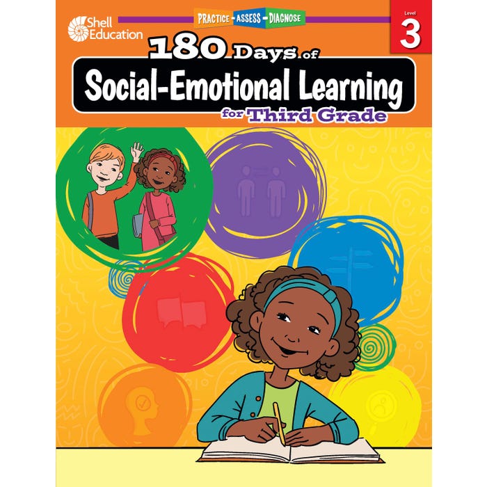 Shell Education 180 Days of Social-Emotional Learning for Third Grade