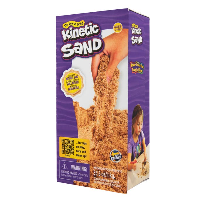Relevant Play Kinetic Sand, 2-1/5 Pounds, Tan