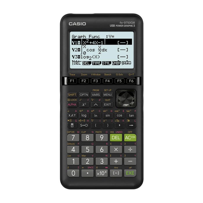 Casio fx-9750GIII Graphing Calculator, Black