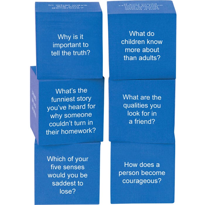 Teacher Created Resources Foam Life Question Cubes