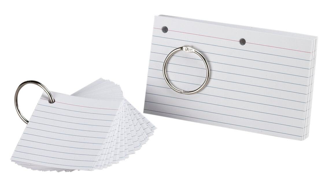 3X5 Ruled Index Cards, Item Number 1398686