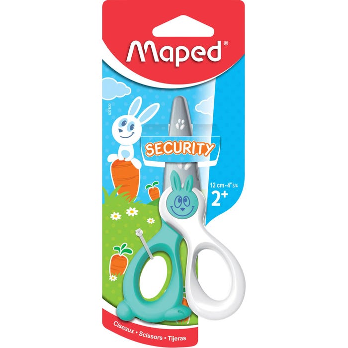 Maped Kidicut Security Scissors, 4-3/4 Inches, Assorted Colors