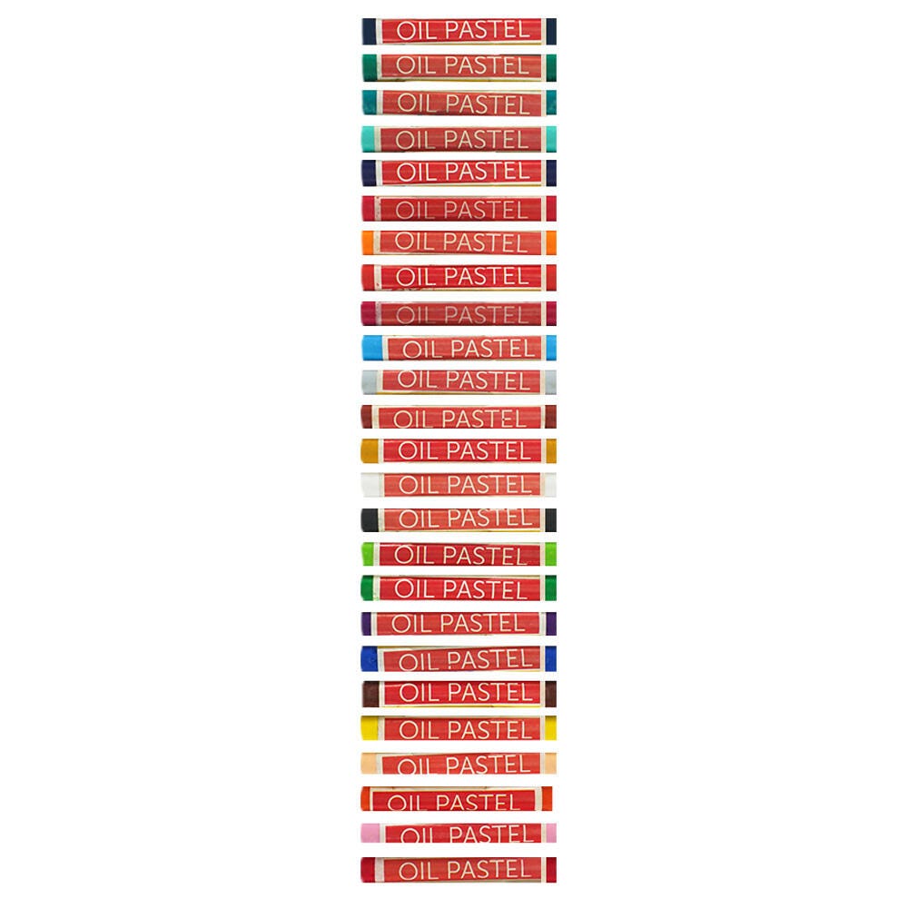 School Smart Oil Pastels, Assorted Colors, Set of 25 Item Number 1594965