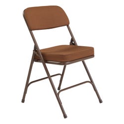 National Public Seating 3200 Series 2-Inch Thick Padded Folding Chair, 18-1/2 Inch Seat, Antique Gold, Set of 2, Item Number 2051332