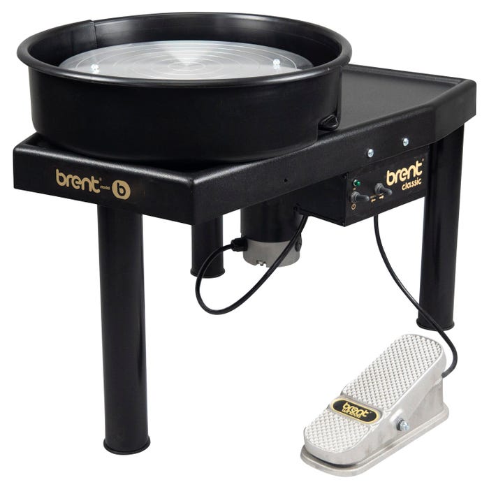 Brent Model B Pottery Wheel, 5 Amp Motor, 1/2 HP, Black