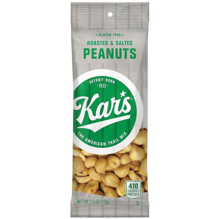 Kar's Nuts Roasted and Salted Peanuts, Pack of 12