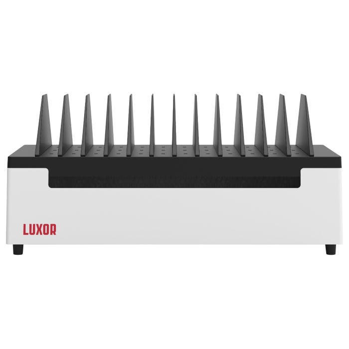 Luxor 12-Port Charging Station for Laptops, Tablets, Mobile Devices