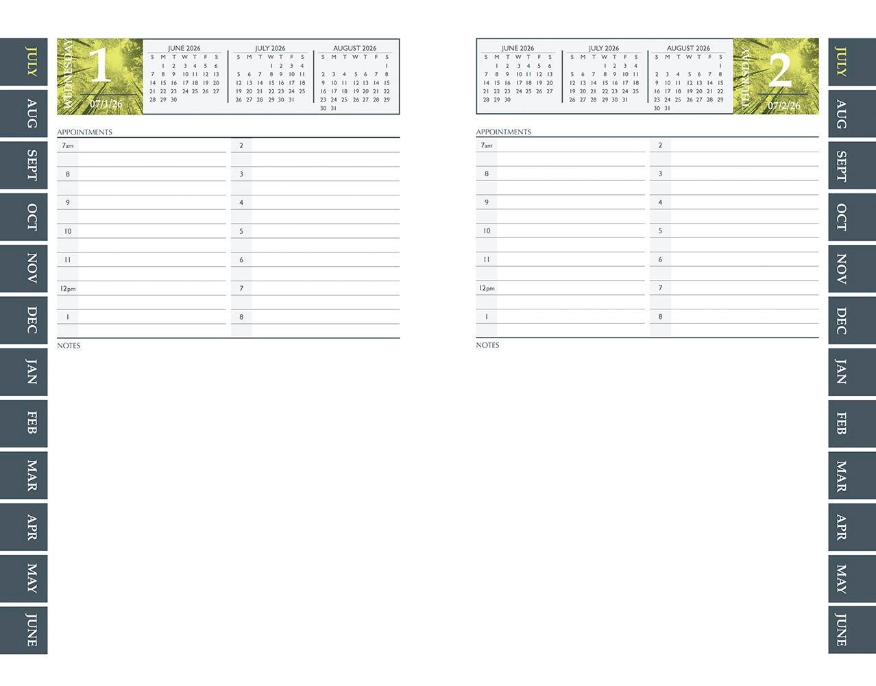 Image for Hammond & Stephens Academic Daily Planner, July 2026 to June 2027, 5-1/2 x 8-1/2 Inches from School Specialty