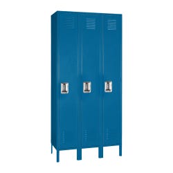 Lyon Single-Tier Steel Locker, 3 Wide