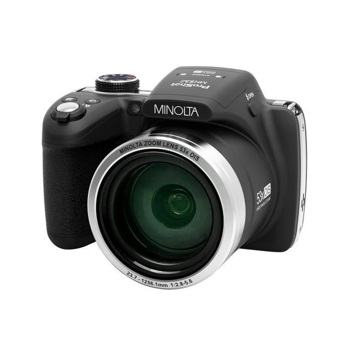Minolta MN53Z Bridge Camera, 16 Megapixel, Black