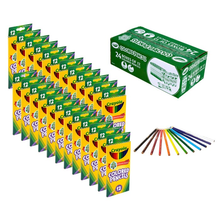Crayola Colored Pencil Classpack, 24 Boxes
