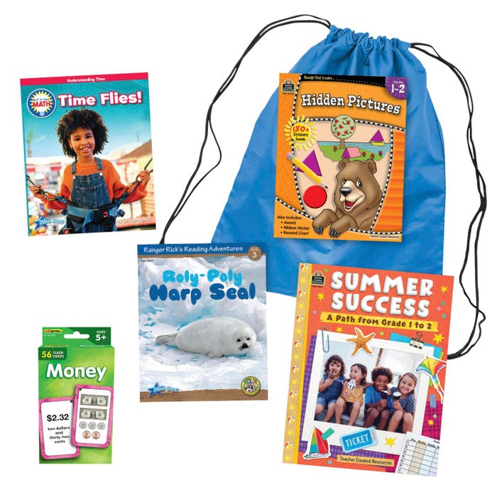 Teacher Created Resources Summer Success Backpack, Grades 1 to 2