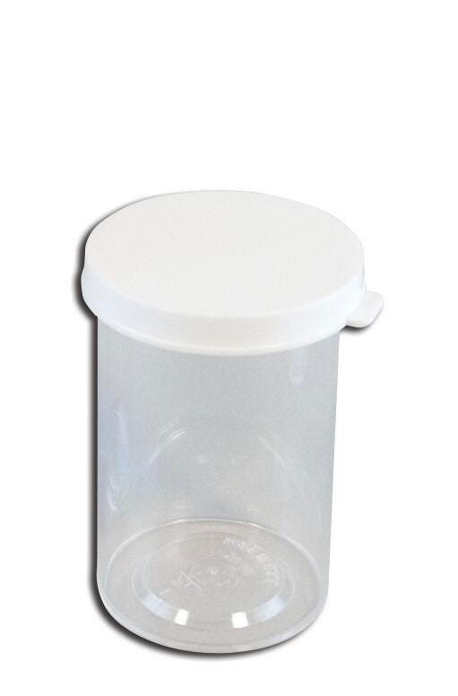 Frey Scientific Polystyrene Culture Vials, Snap Cap, 30 Drams, Pack of 72, Item Number 594330