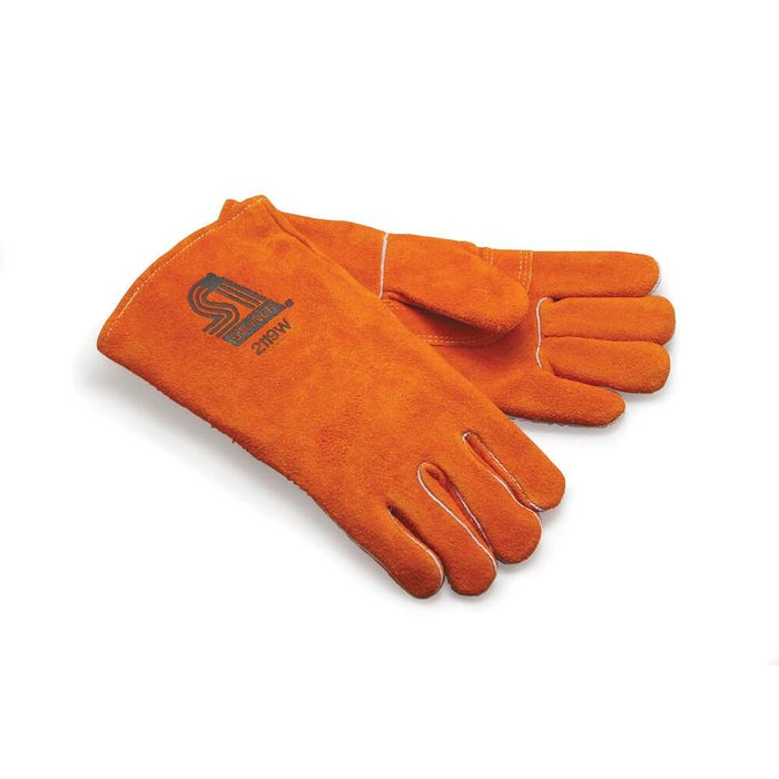 AMACO Heat-Resistant Leather Gloves, Large, One Pair