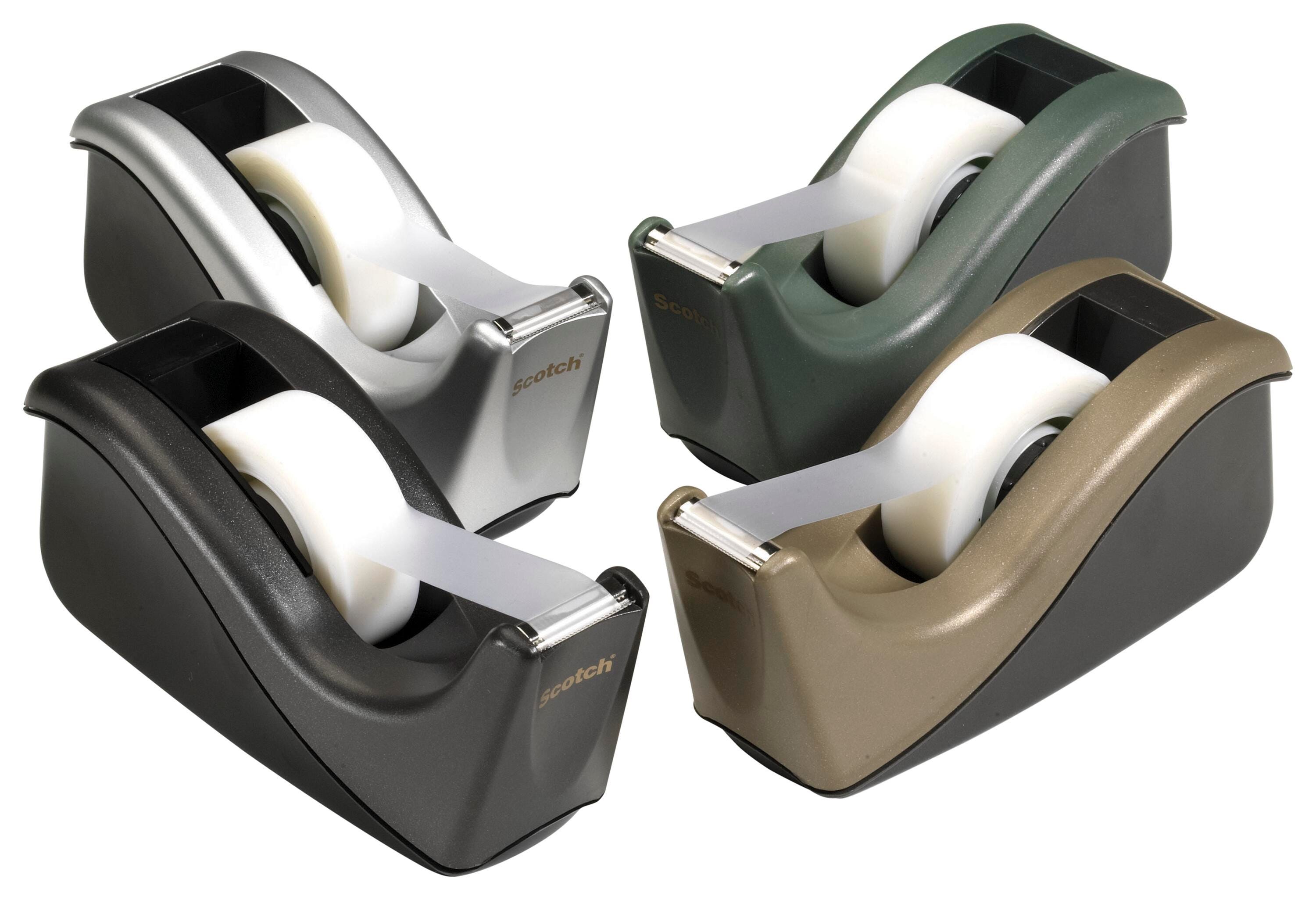 Scotch C-60 Tape Dispenser with 1 Inch Core, 3/4 Inch x 36 Yards Tape, Silver 078591