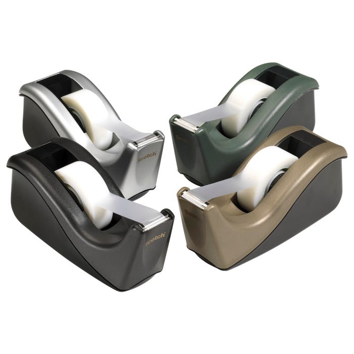 Scotch Heavy Weight Two-Tone Tape Dispenser with 1 Inch Core, Black