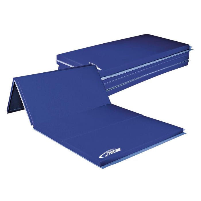 Sportime Folding Polyethylene Mat, 2 Inch Thick, 2 Sided Hook and Loop
