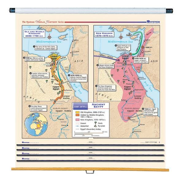 Nystrom Complete World History Maps with Spring Roller, Item Number 1398486