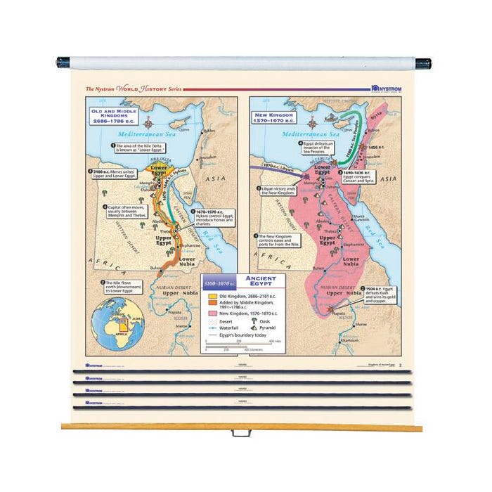Nystrom Complete World History Maps with Spring Roller