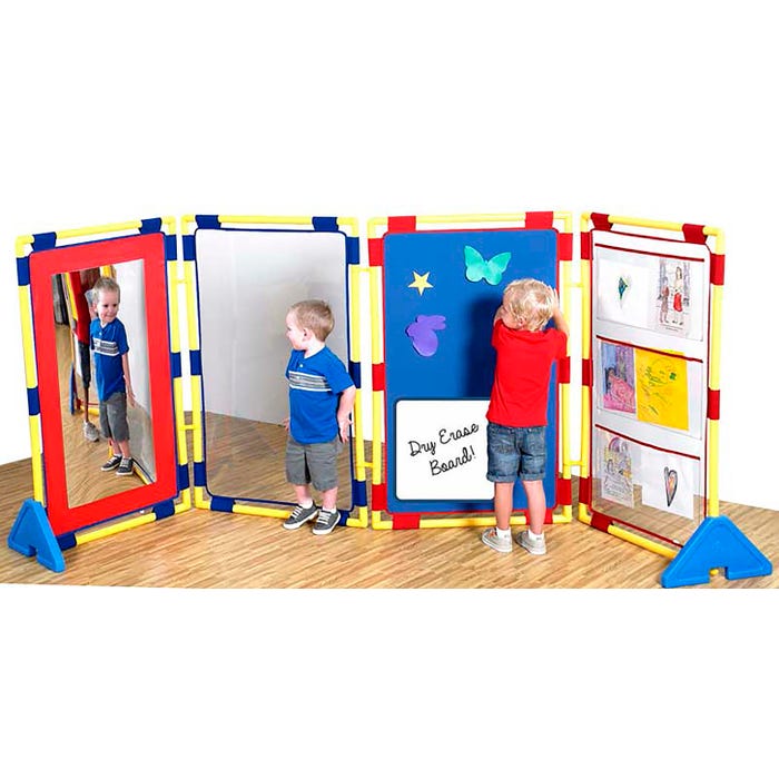 Children's Factory Activity Play Panel Center, 30-1/2 x 1-1/4 x 47-1/2 Inches