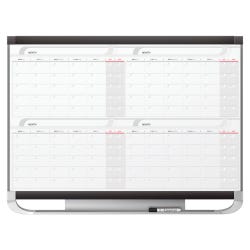Quartet Prestige Calendar, 4 x 3 ft, Graphite, Item Number 1500493