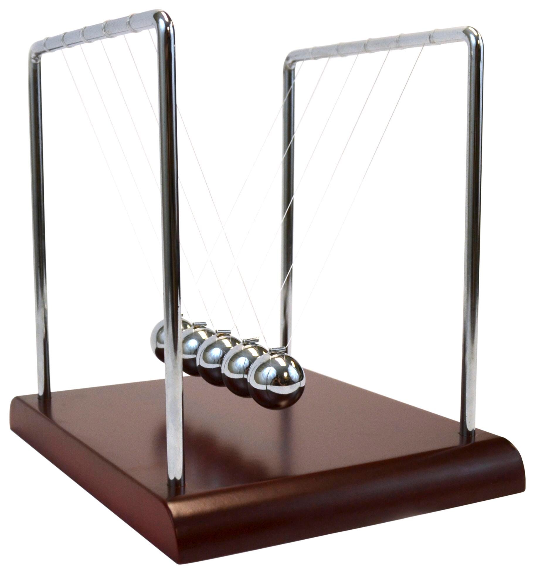EISCO Newton's Cradle with Red Wood Base, Item Number 2010864