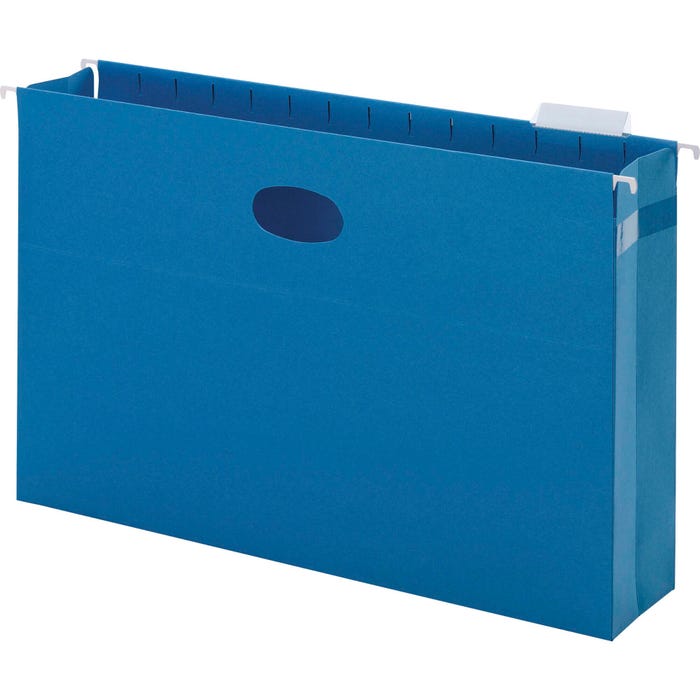 Smead Hanging File Pocket, Legal Size, 3 Inch Expansion, Sky Blue, Pack of 25