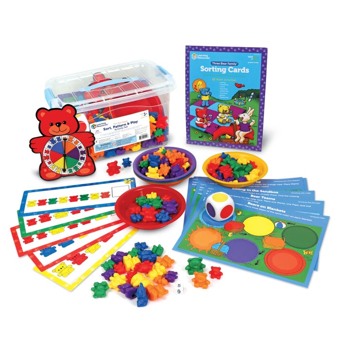 Learning Resources Three Bear Family Sort, Pattern and Play Activity Set